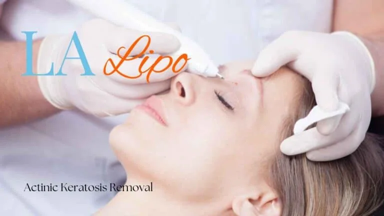 Woman receiving Actinic Keratosis Removal Treatment Newbury