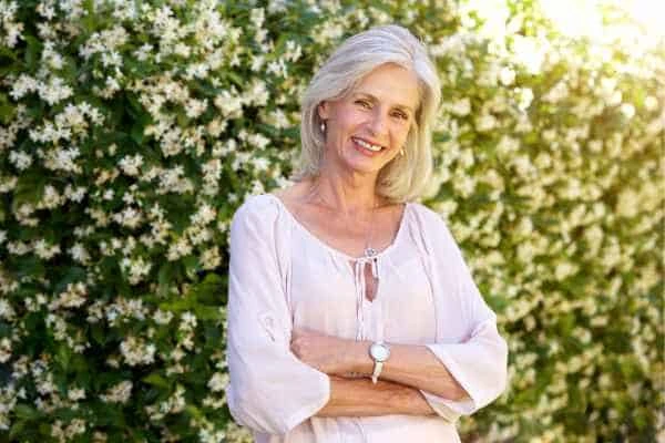 Older woman happy with urinary incontinence treatment Newbury